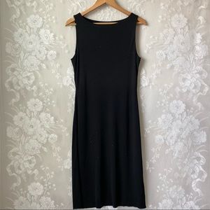 Ralph Lauren LRL Black Sleeveless Dress Beaded M